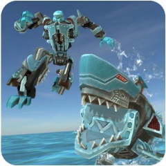 Robot Shark (Мод, Много навыков)